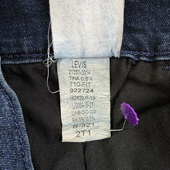 Levi's 710 Super Skinny Stretch Jeans Women's Size 27 Zipper Ankle - Picture 11 of 12